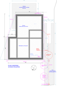 Funderings plan en Rioleringsplan